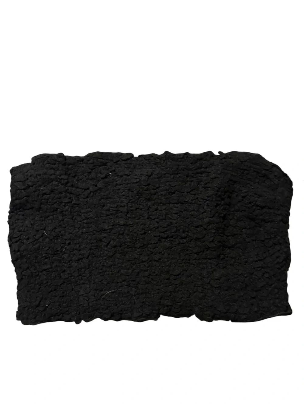 Free People Black Smocked Strapless Tube